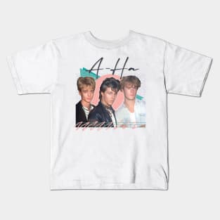 Vintage Style 80s A-Ha Design Kids T-Shirt